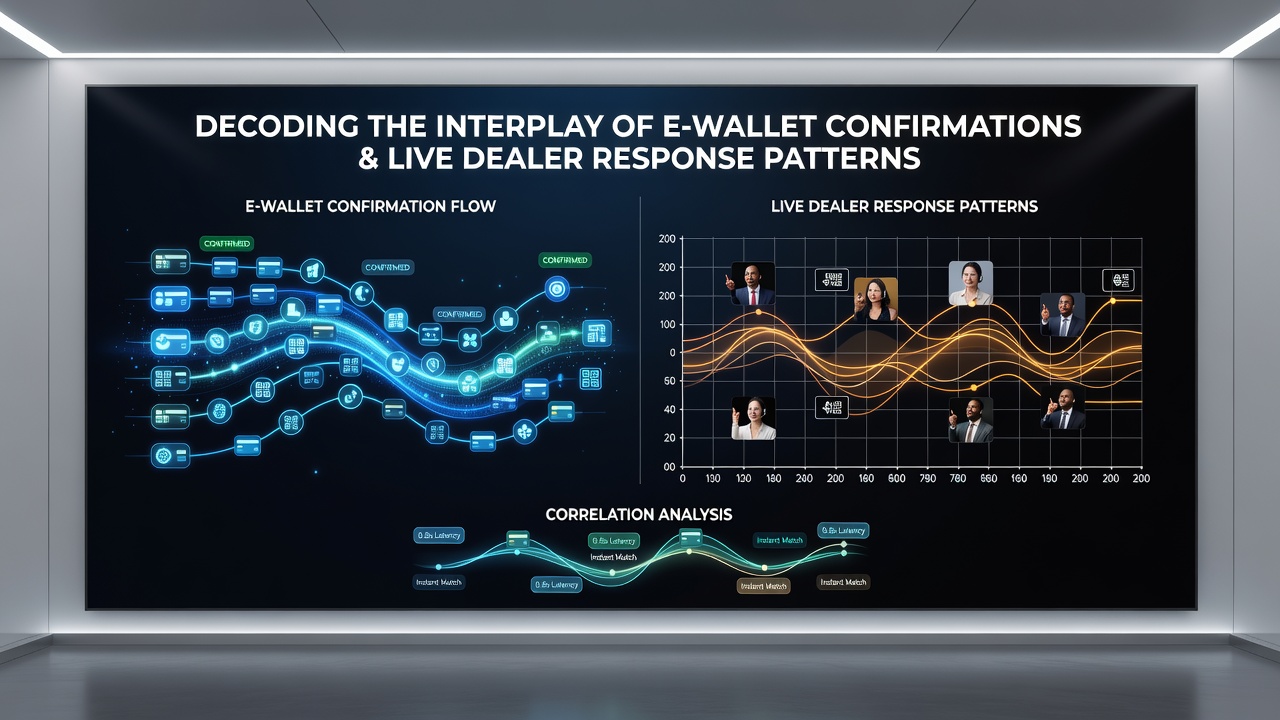 Visualisierung von Reaktionsmustern bei Live-Dealer-Tischen nach E-Wallet-Bestätigungen