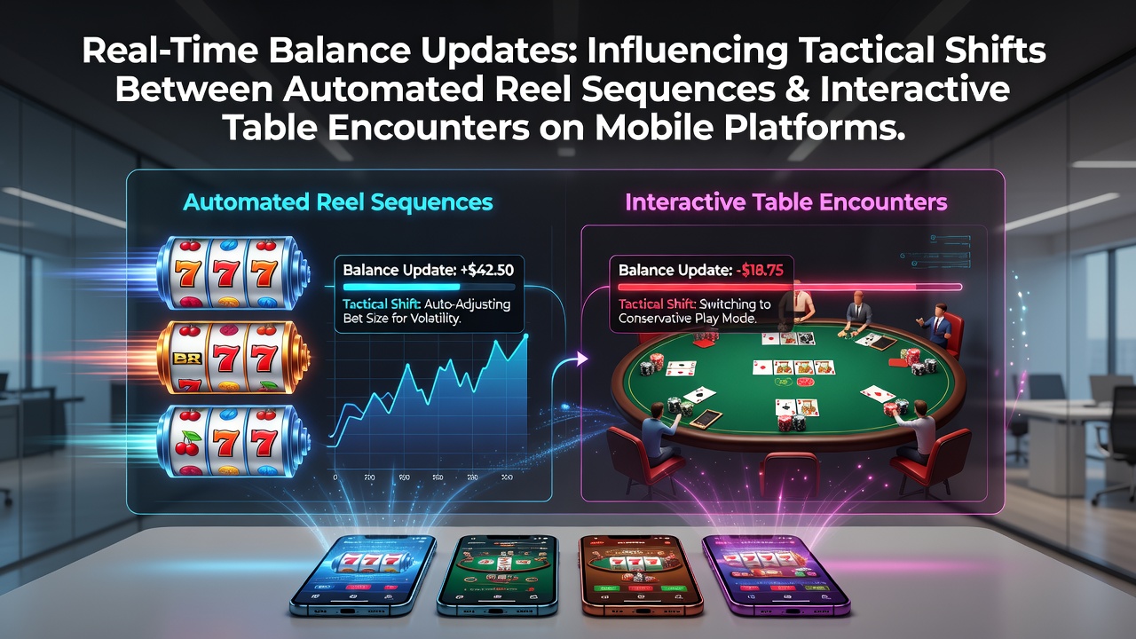 Echtzeit-Balance-Updates auf mobilen Casino-Plattformen zeigen taktische Wechsel zwischen Slots und Tischspielen