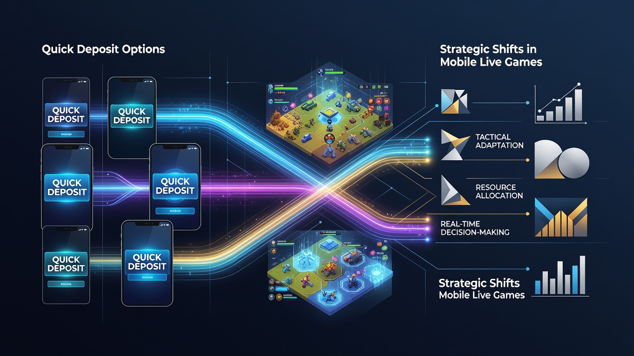 Mobile Live-Tisch-Oberfläche mit Echtzeit-Einzahlungsanzeige und Strategie-Elementen