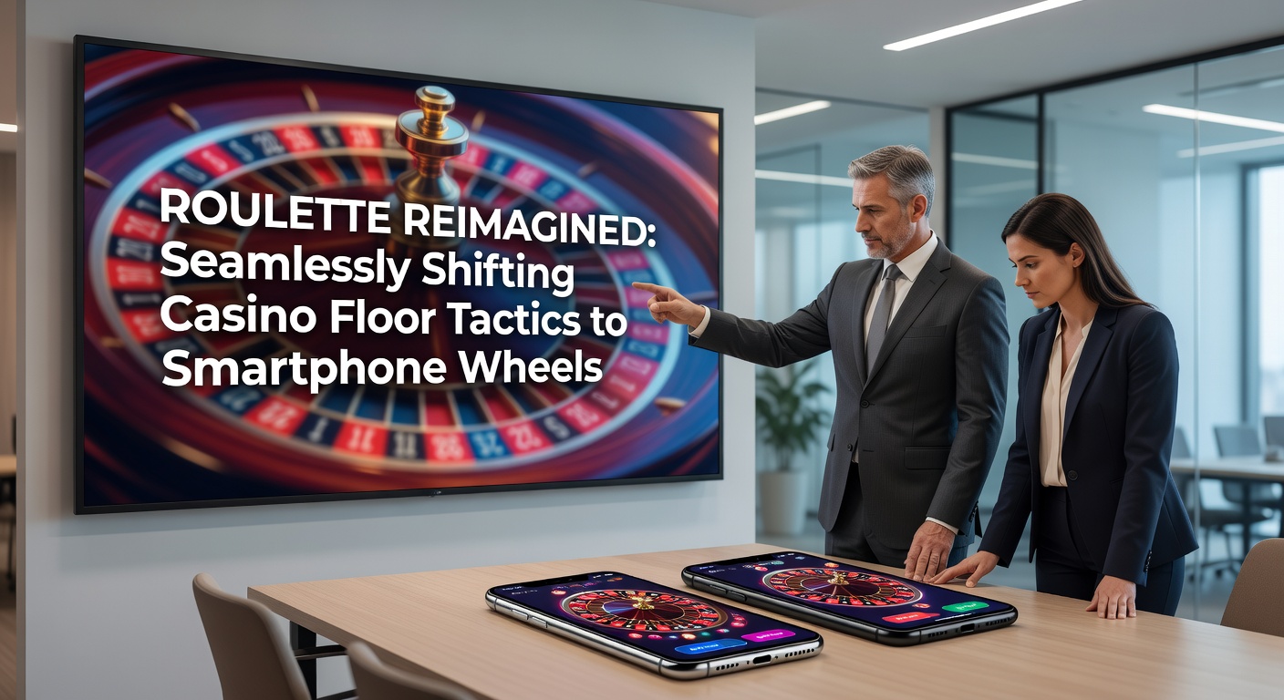 Live-Dealer-Roulette auf einem Smartphone, mit Croupier am Tisch, Chat-Funktion und Einsatzoptionen in Echtzeit, vor einem modernen Casino-Hintergrund