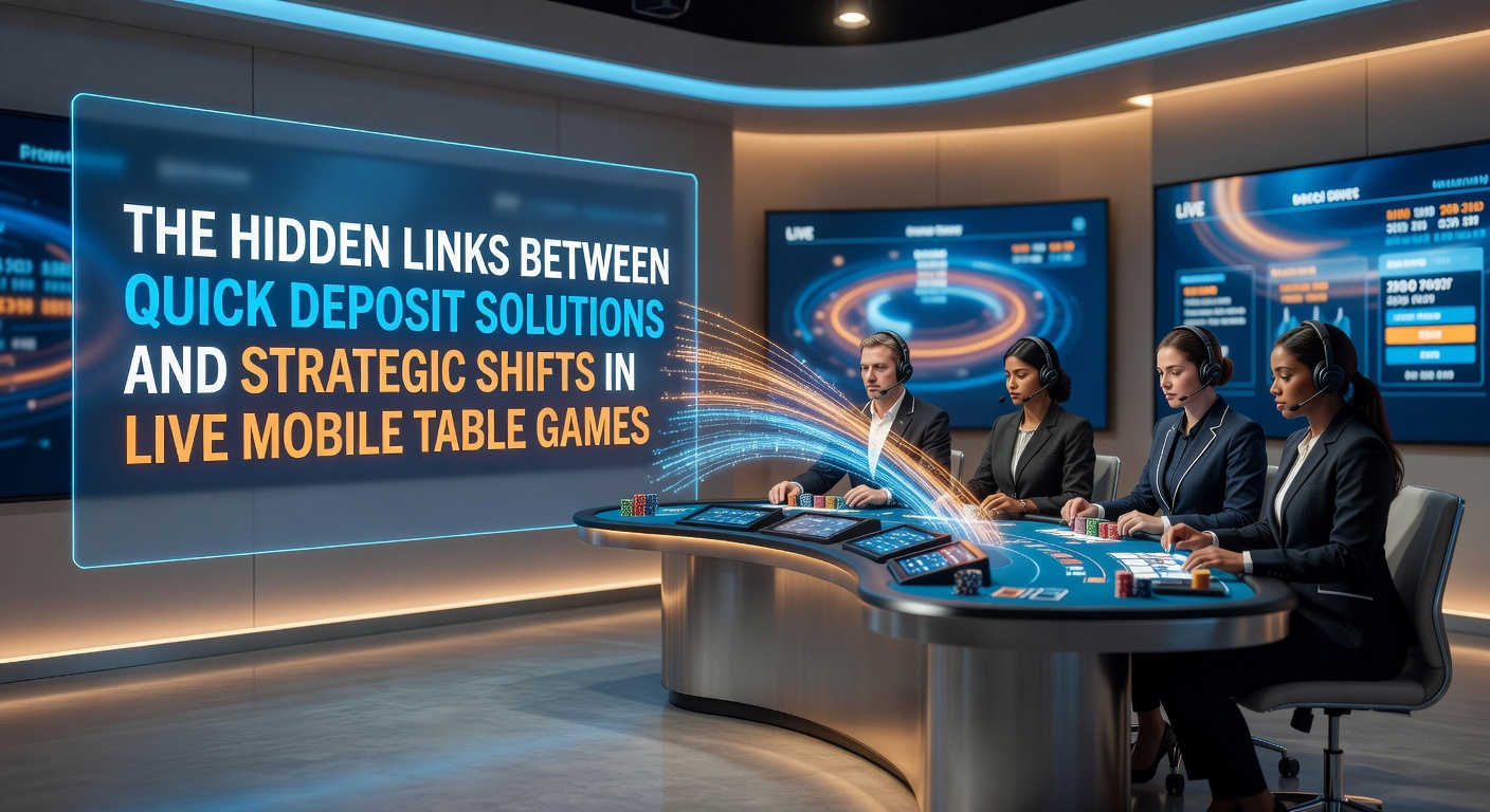Schnelle Einzahlungslösungen ermöglichen nahtlose Übergänge zu Live-Mobile-Tischspielen auf Smartphones